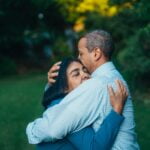 man and woman embracing and forgiving each other.